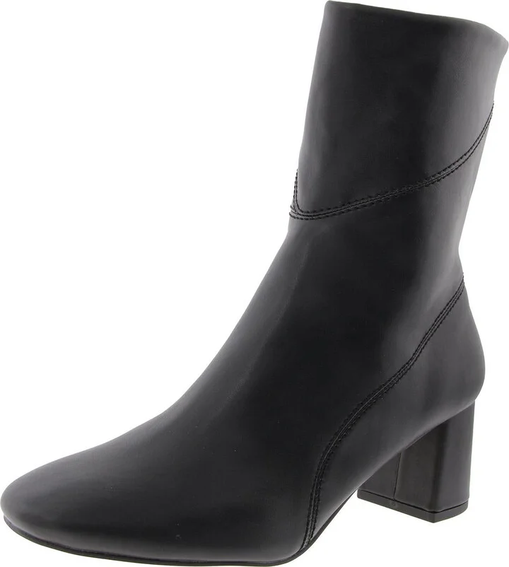 HARP Womens Zipper Manmade Mid-Calf Boots