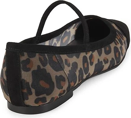 Harper Leopard Mesh Mary Jane Flats - Image 3