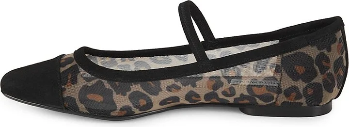 Harper Leopard Mesh Mary Jane Flats - Image 4