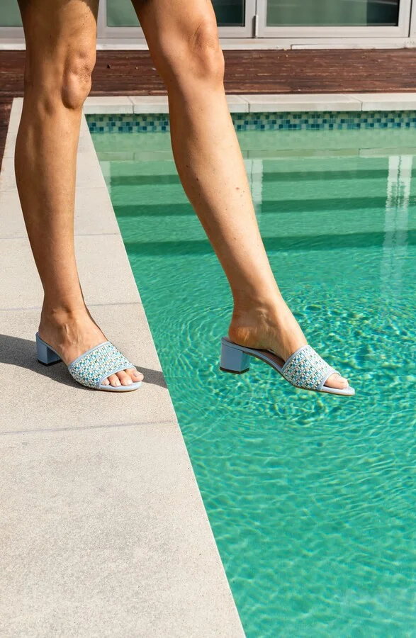 Harper Raffia Slide Sandal - Image 10