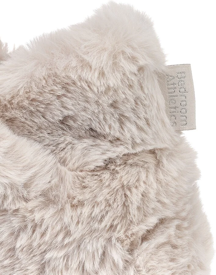 Harriet - Recycled High Density Faux Fur Slipper Boot - Trace Grey - Image 5