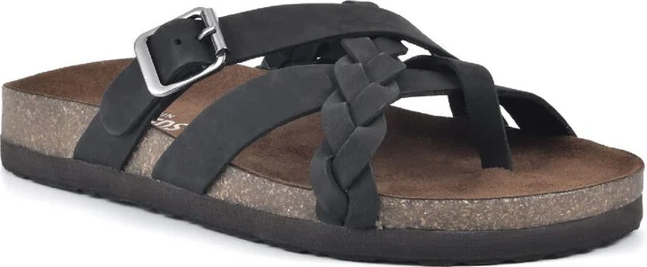 Harrington Womens Leather Braided Footbed Sandals