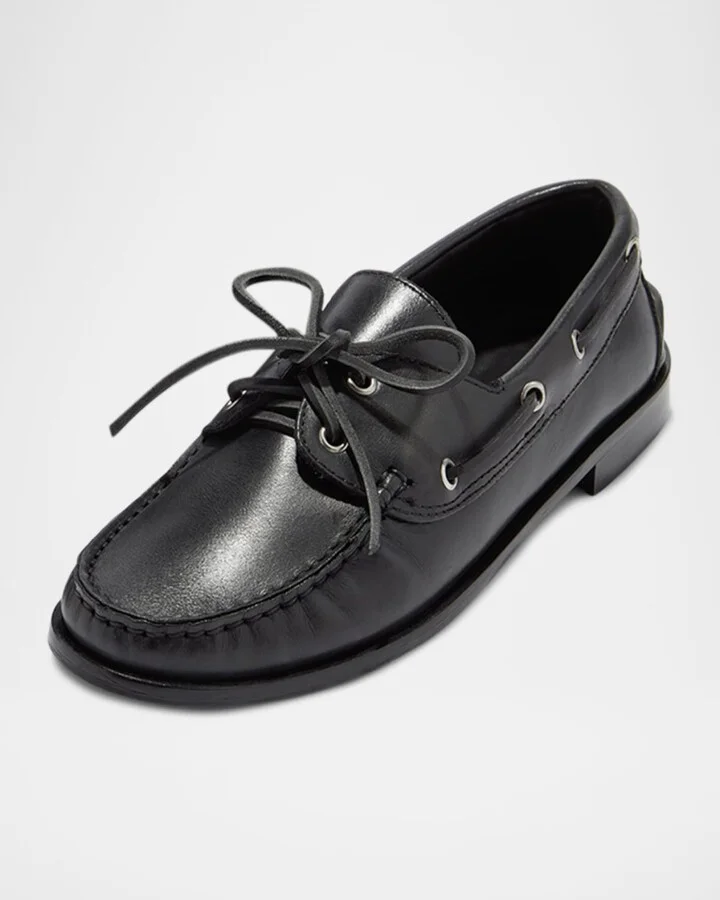 Harris Calfskin Lace-Up Loafers - Image 5