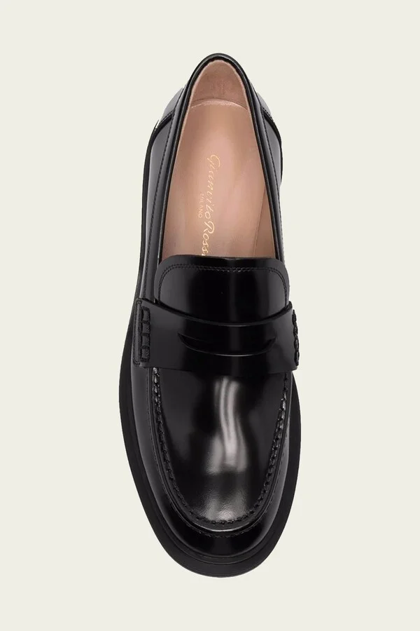 Harris Leather Loafers in Black - Image 4