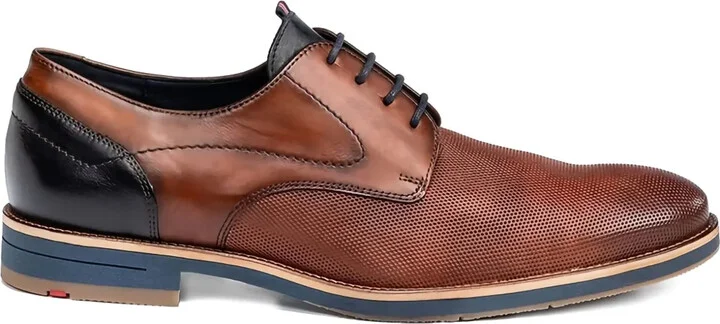 Harris perforated leather Derby shoes