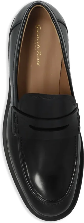 Harris polished-leather penny loafers - Image 4