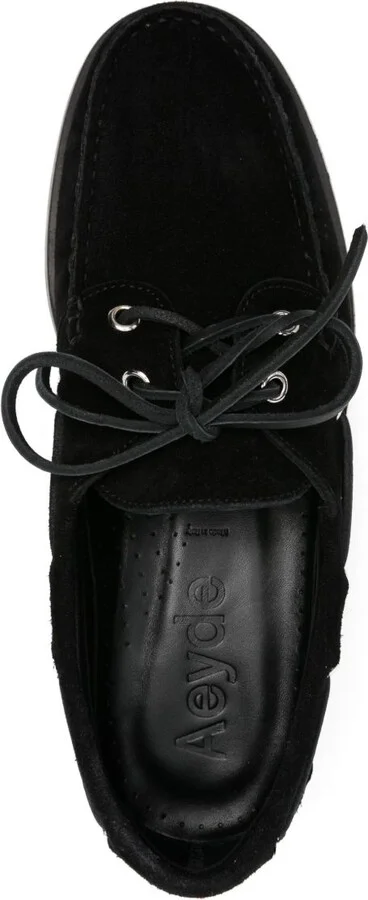 Harris Suede Lace-Up Boat Shoes - Image 4