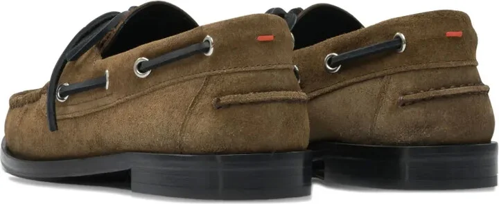 Harris suede leather lace-up loafers - Image 4
