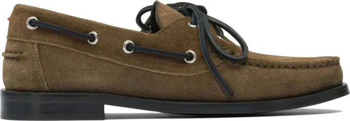 Harris suede leather lace-up loafers