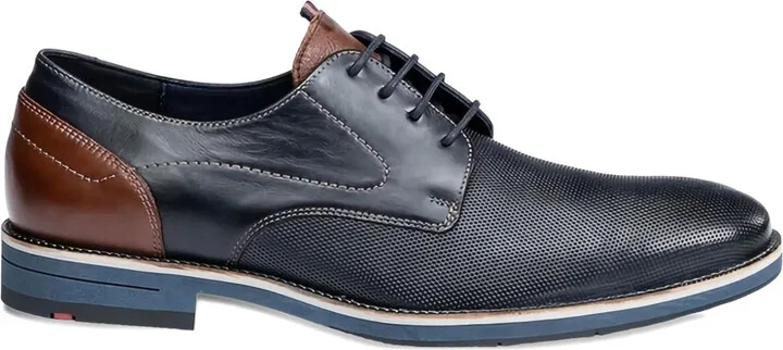 Harris textured leather Derby shoes