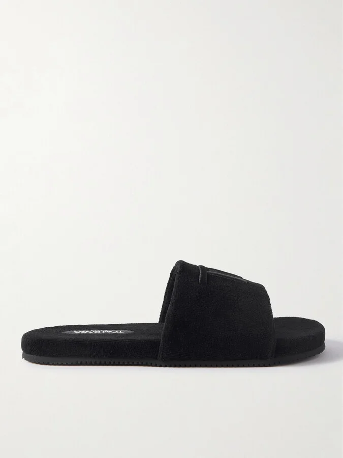 Harrison Logo-Embroidered Terry Sandals