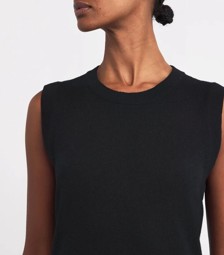 Harrods Cashmere Sleeveless Midi Dress - Image 6