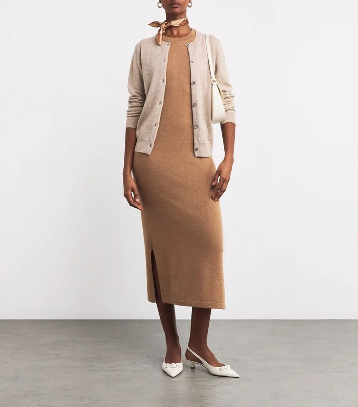 Harrods Cashmere Sleeveless Midi Dress - Image 2