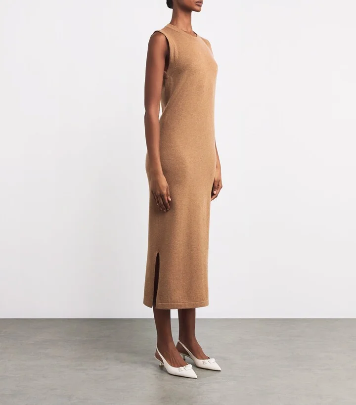 Harrods Cashmere Sleeveless Midi Dress - Image 6