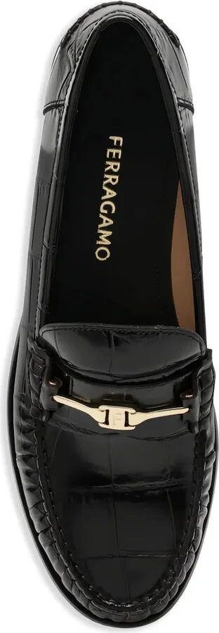 Harry crocodile-embossed loafers - Image 3