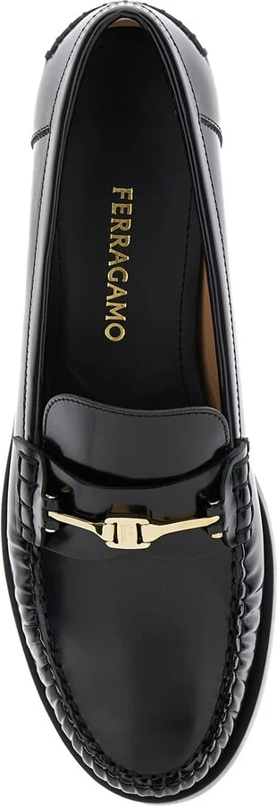'harry' Slip-on Loafer With Chain Detail In Leather Woman - Image 3