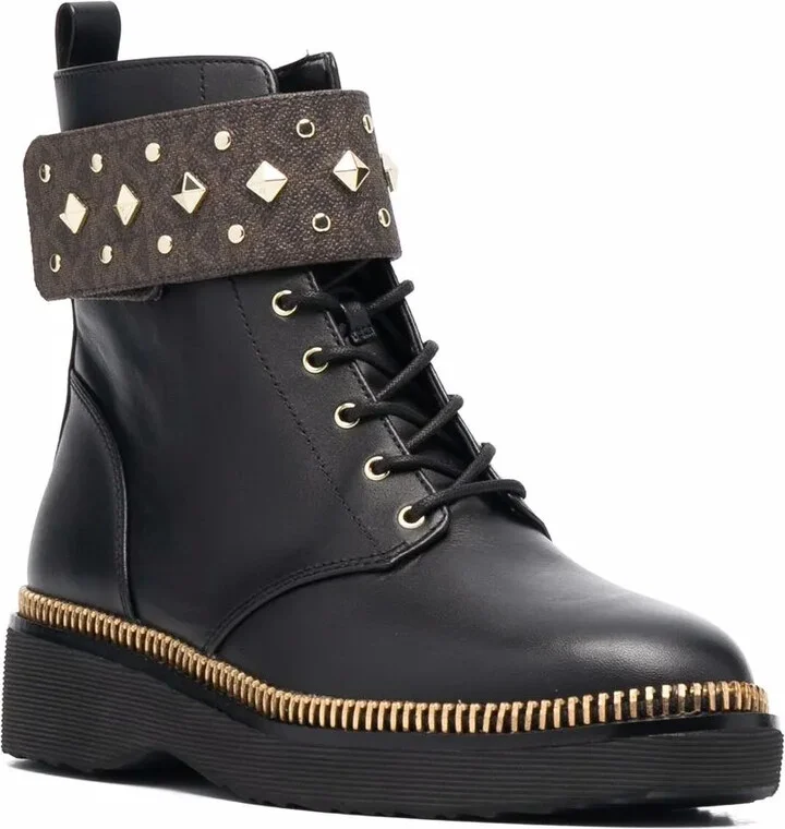 Haskell studded logo leather boots - Image 2