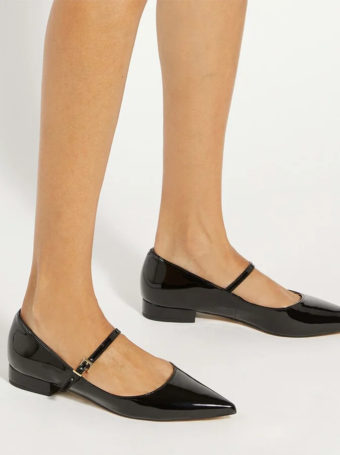 Hastas Mary Jane Pointed Toe Flat - Image 2