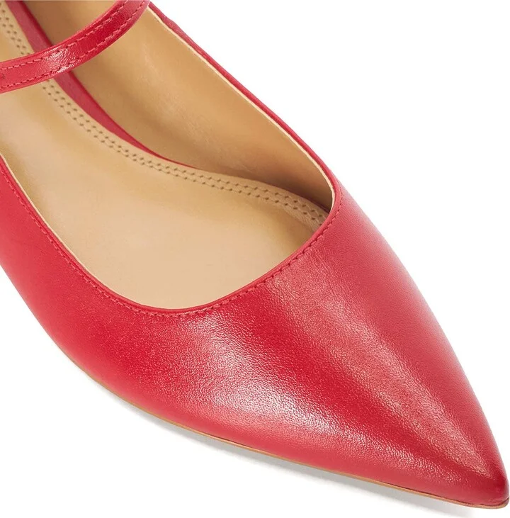 Hastas Pointed Toe Mary Jane Flat - Image 5