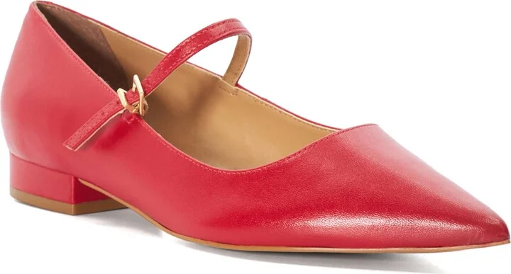 Hastas Pointed Toe Mary Jane Flat