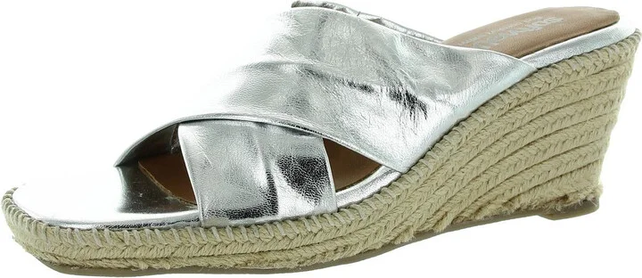 Hastlings Womens Criss-Cross Suede Wedge Sandals