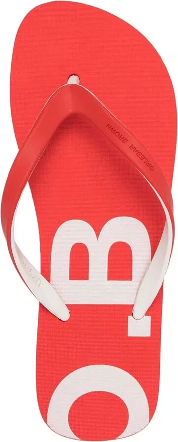 Haston logo flat flip-flops - Image 4