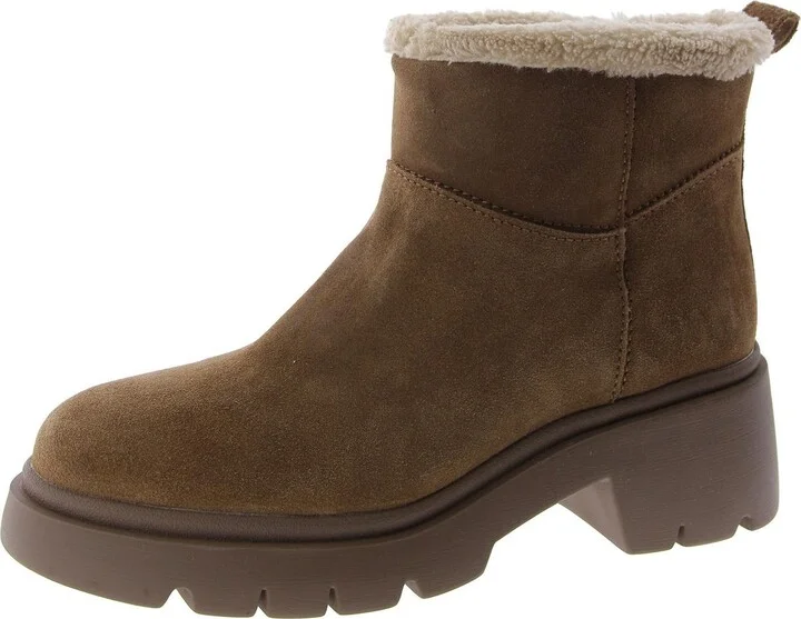 Hatcher Womens Block Heel Mid-Calf Boots