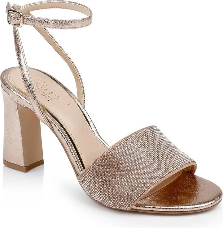 Hattie Womens Jeweled Man Made Block Heels
