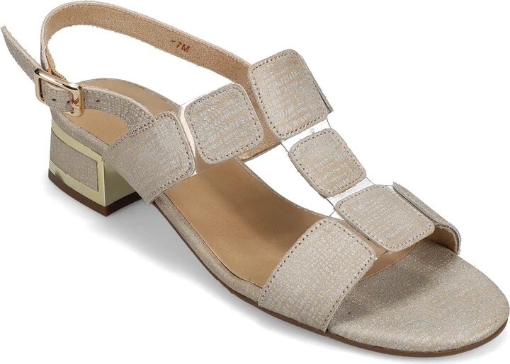 Hatty Metallic Slingback Sandal