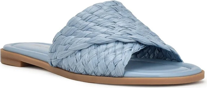 Havah Womens Slip On Open Toe Slide Sandals