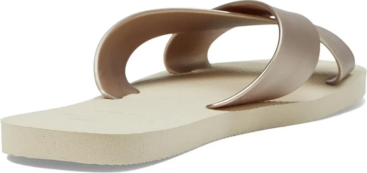 Havaianas Aqua Metallic Women's Sandals Beige : EU 39-40 (US Men's 7-8 - Women's 9-10) M, Rubber - Image 4