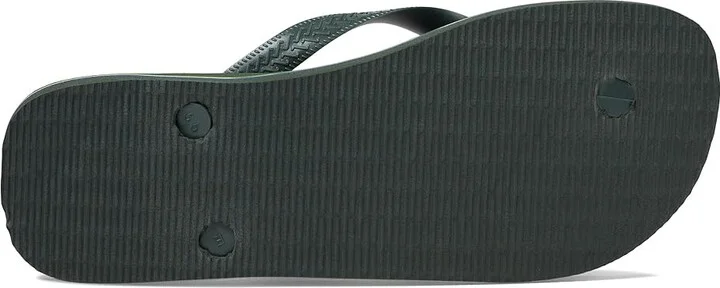 Havaianas Brazil Logo Flip Flop Sandal Men's Sandals Green Olive : EU 45/46 ( US Men's 13) M, Rubber - Image 3
