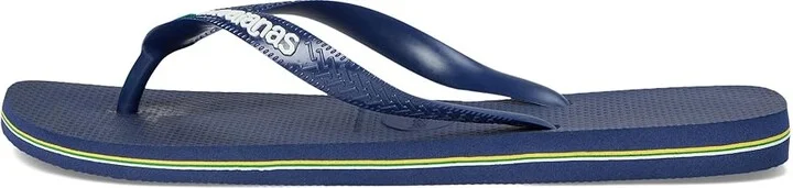 Havaianas Brazil Logo Flip Flop Sandal Men's Sandals Navy Blue : EU 39/40 (US Men's 8) M, Rubber - Image 6