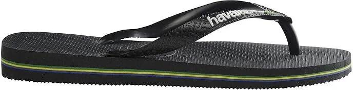 Havaianas Brazil Logo Unisex Flip Flops Women's Sandals Black/Black : EU 35-36 (US Men's 4-5 - Women's 5-6) M, Rubber - Image 2