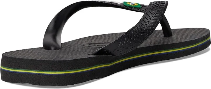 Havaianas Brazil Logo Unisex Flip Flops Women's Sandals Black/Black : EU 35-36 (US Men's 4-5 - Women's 5-6) M, Rubber - Image 4