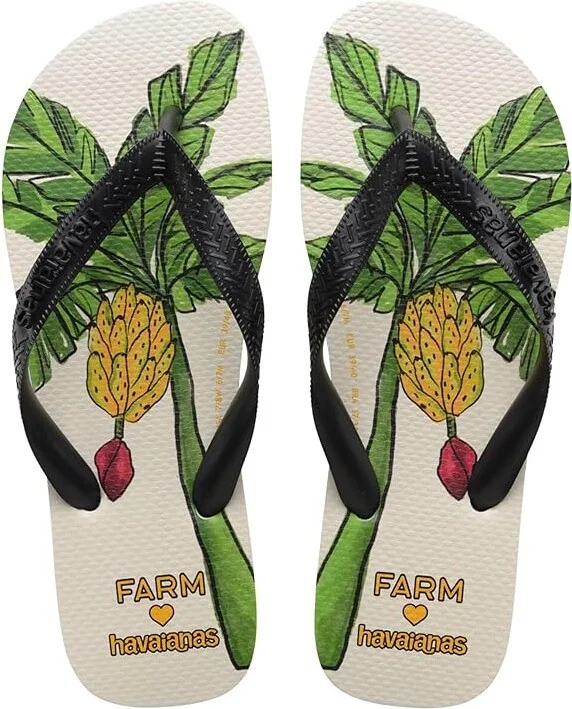 Havaianas Farm Banana Tree Flip-Flop Women's Sandals Black : EU 36 (US Women's 6) M, Rubber
