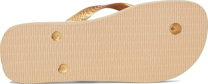 Havaianas Farm Papillon Sandals Women's Wedge Shoes Golden : EU 37-38 (US Women's 7-8) M, Rubber - Image 2