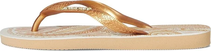 Havaianas Farm Papillon Sandals Women's Wedge Shoes Golden : EU 37-38 (US Women's 7-8) M, Rubber - Image 5