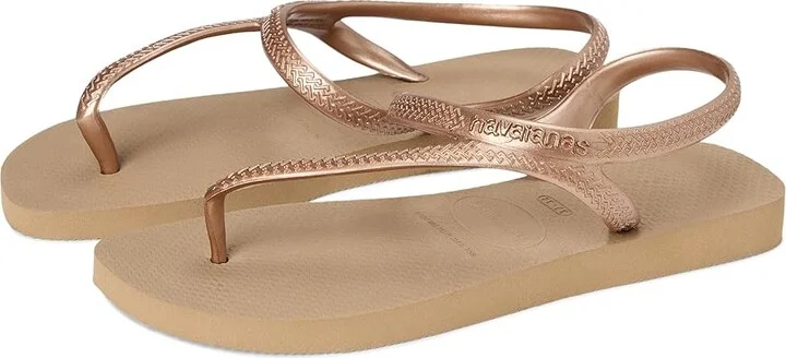 Havaianas Flash Urban Flip Flop Sandal Women's Shoes Rose Gold : EU 35-36 (US Men's 4-5 - Women's 5-6) M, Rubber
