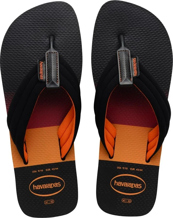 Havaianas for Men - Urban Print Flip Flops - Black - 11/12