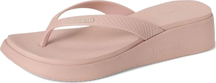 Havaianas High Platform II Sandals Women's Wedge Shoes Ballet Rose : EU 35 (US Women's 5) M, Rubber - Image 5