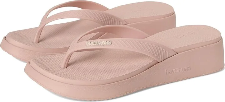 Havaianas High Platform II Sandals Women's Wedge Shoes Ballet Rose : EU 35 (US Women's 5) M, Rubber