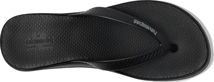 Havaianas High Platform II Sandals Women's Wedge Shoes Black : EU 36 (US Women's 6) M, Rubber - Image 2