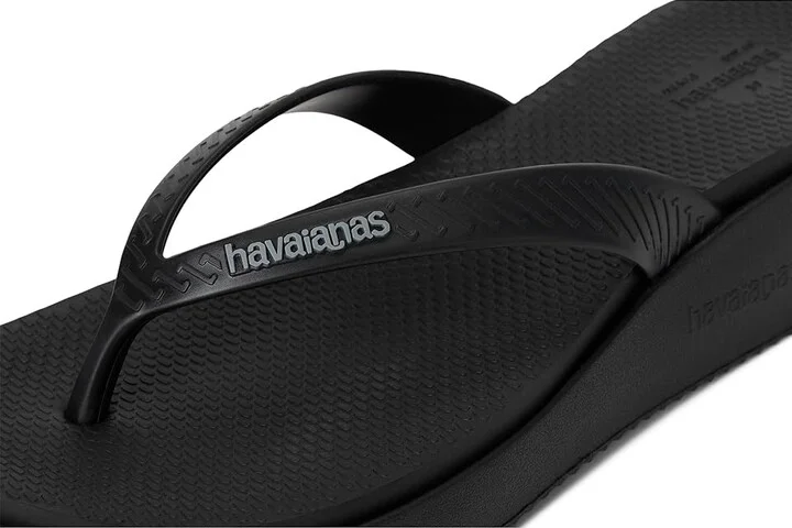 Havaianas High Platform II Sandals Women's Wedge Shoes Black : EU 36 (US Women's 6) M, Rubber - Image 7