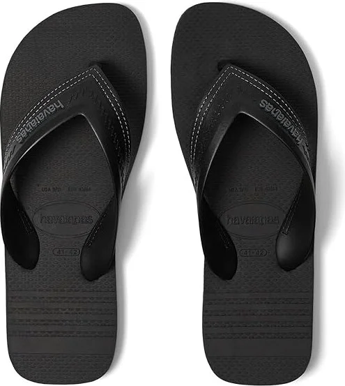 Havaianas Hybrid Be Sandals Men's Shoes Black/Black : EU 41/42 (US Men's 9/10) M, Rubber