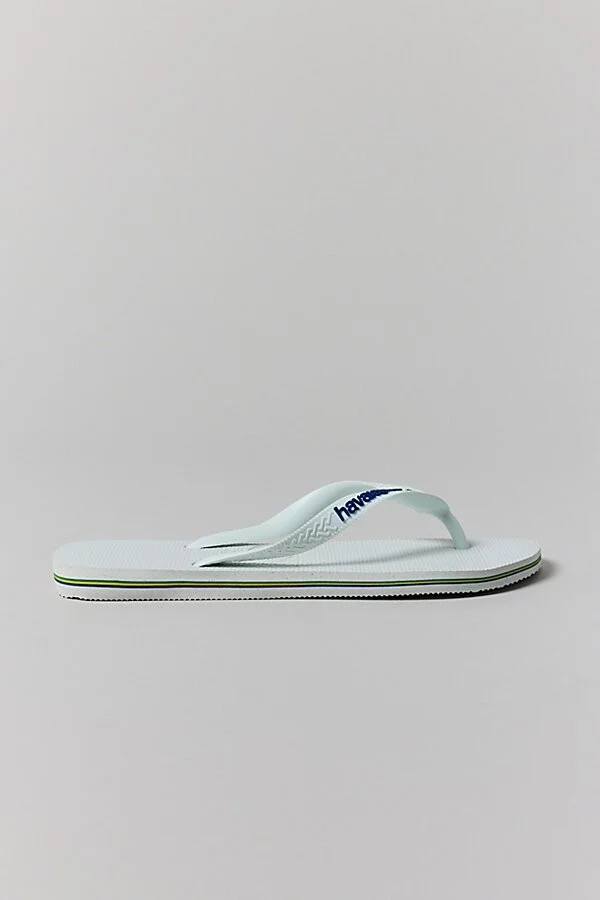 Havaianas Men's Brazil Logo Flip Flop Sandal in White - Image 2
