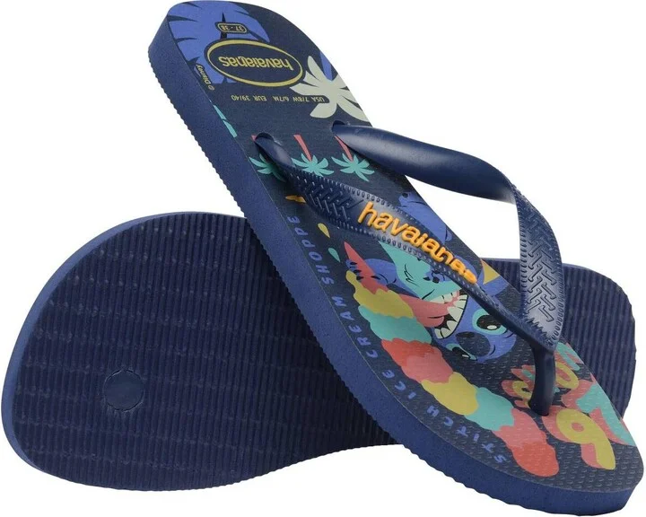 Havaianas Men's Top Disney Round Toe Sandals - Navy, Yellow - Image 5