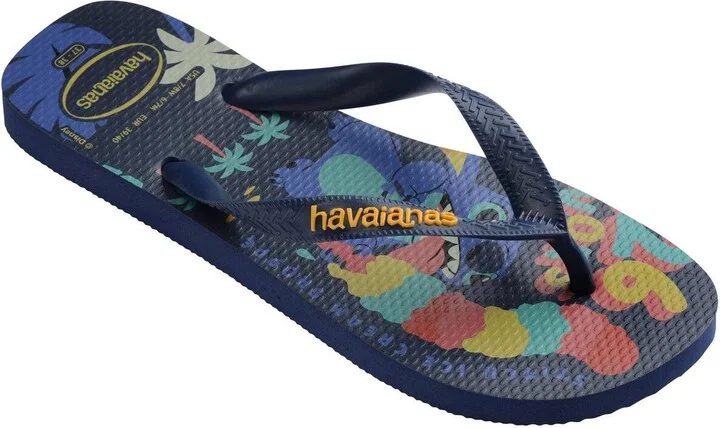 Havaianas Men's Top Disney Round Toe Sandals - Navy, Yellow