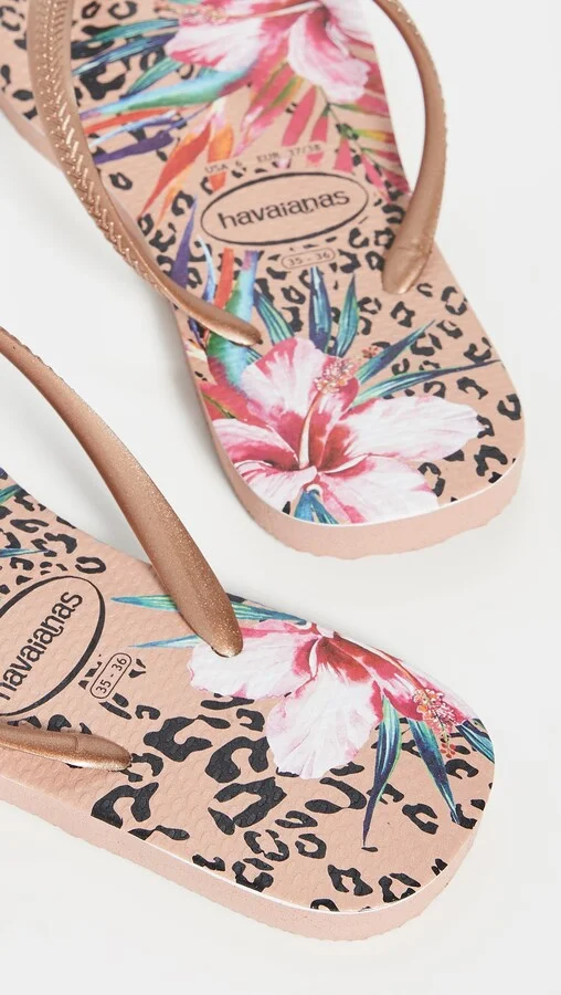 Havaianas Slim Animal Floral Flip Flops - Image 4