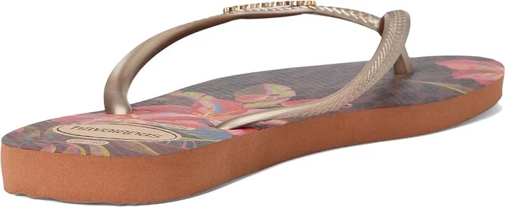 Havaianas Slim Animal Floral Fusion Sandals Women's Sandals Rust : EU 39-40 (US Women's 9-10) M, Rubber - Image 2